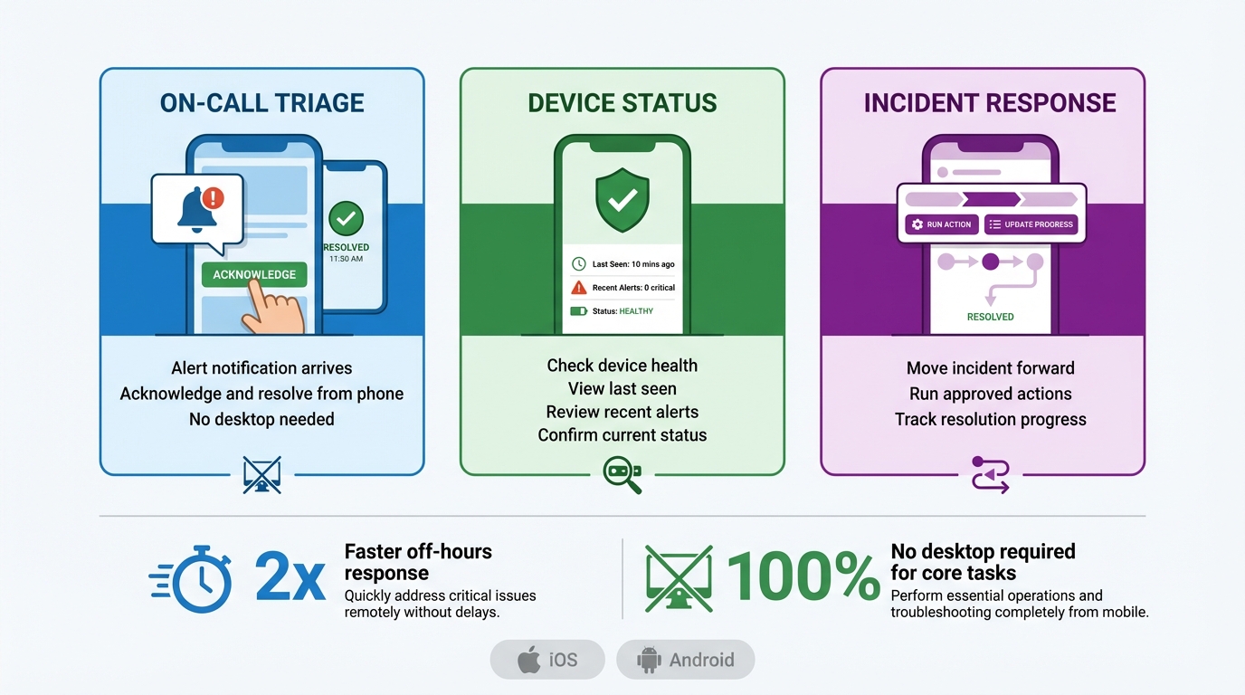 Mobile fleet operations interface